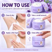 1 buah Balsem Wangi Ketiak Padat, Krim Ketiak yang Menyegarkan, Perawatan Pengontrol Keringat, Aroma Segar, Tekstur Ringan dan Tidak Berminyak, Formula Halus dan Mudah Diaplikasikan, Perawatan Kulit Ketiak yang Nyaman, Rasa Segar dan Bersih, Perawatan Ketiak Harian untuk Penggunaan Sehari-hari - ungu muda - View 11