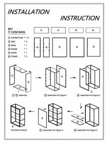 3-Tier Self-Assembly Transparent Display Cabinet With Magnetic Door, Heavy-Duty Acrylic Structure, Extra Large Capacity, Suitable For Stores, Home Offices, Collectibles, Modern Design Transparent Display Case, Space-Saving Organizer, Cosmetic Storage Cabinet (Product Is Semi-Finished, Requires Self-Assembly) - A - View 12