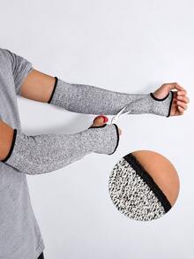 1/2pcs High Wear-Resistant Cut-Resistant HPPE Material Long Breathable Level 5 Cut-Resistant Thickened Protective Work Arm Sleeves, Arm Guards, Anti-Scratch, Anti-Welding Slag, Anti-Cut, Anti-Puncture, Arm Work Protection - A - View 3