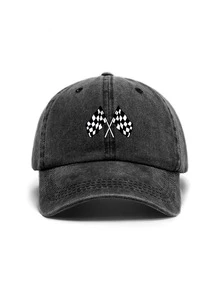 Classic Racing Finish Line Themed Baseball Cap - Black And White Checkered Flag Pattern, Suitable For Men And Women. Can Be Used For Off-Road, Car, Motorcycle Sports And Other Occasions, Also As A Sun Hat. Perfect For Casual Entertainment Activities, Festivals Or Car And Motorcycle Races, An Ideal Gift For Friends And Family. - A - View 5