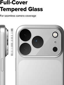 5Pcs Silk Print Integrated Camera Lens Protector, HD Clear Scratch Resistant Bubble Free Case Friendly Ultra Thin Full Coverage Lens Film, Compatible With IPhone Duo 17 Pro/18 Pro Max - Clear - View 5