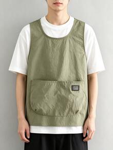 Breathable Sleeveless Apron, Cool And Comfortable, Suitable For Long-Term Wear In Summer. Features Quick-On/Off Design, Large Pockets For Convenient Storage, Suitable For Kitchen Cooking, Art Studio Activities And Daily General Use, Simple And Versatile. - Multicolor - View 13