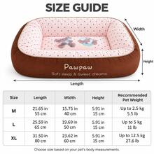 1pc, Suitable For Small Dogs, Multiple Size Options, Anti-Bite, Wear-Resistant & Thickened, Soft & Comfortable, Removable & Washable, All-Season Use, Pet Dog Bed, Dog Sleeping Bed, Pet Sofa Bed, Cat Resting Bed, Small To Medium Dog Bed Mat, High Elastic Filling Material, Anti-Slip Bottom Design, Fluffy Edge Support, Cozy Home Style, Simple Solid Color Design, Oval Sofa Shape, Detailed Edge Craftsmanship, Comfortable Lying Space - Multicolor - View 3