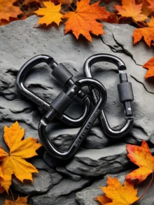 1/6/12pcs Solid Color Casual Aluminum Alloy D-Ring Spring Buckle Keychain Hook Screw Gate Carabiner, Suitable For Outdoor Travel, Camping, Fishing, Hiking Backpack - D-shaped Carabiner - View 10