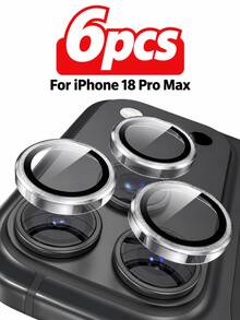 6片裝適用於 iPhone 18 Pro/18 Pro Max 螢幕保護貼 - 透明 - 無色 - 查看 9