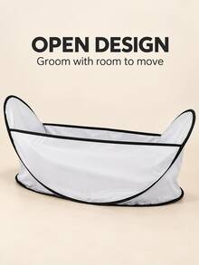 1PC Foldable Pet Grooming Hair Catcher, Dog & Cat Haircut Apron With ...