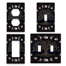 1pc 1-Gang/2-Gang Tree Of Life Acrylic Light Switch Panel | Decorative Wall Plate, Indoor/Outdoor Electrical Switch Panel, Suitable For Bedroom, Kitchen, Home Bathroom Decor - C - View 5