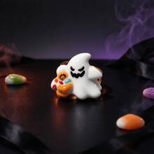 5pcs Halloween 3D Pumpkin Ghost Cartoon Funny Open Adjustable Metal Ring Set, Suitable For Halloween Party, Holiday, Gift And Daily Wear - Gold - View 6