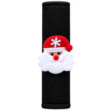 Christmas Car Seat Belt Shoulder Pads, Cute 3D Santa Claus, Reindeer & Snowman Decor, Soft Comfortable Shoulder Strap Protector, Available In Red & Black, Christmas Car Interior Decoration Accessory - A - View 8