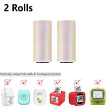 Color-Revealing Transparent Adhesive Stickers Clear Mini Printer Refill Paper For Christmas DIY Gifts, Halloween Journals, Photo Printing, Study Notes, Inventory Recording, Compatible Refill Tape Only - View 53