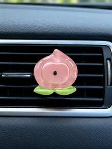 Cartoon Fruit Car Air Vent Fragrance Clip, Resin Aromatherapy Diffuser Apple Strawberry Pear Peach, Creative Car Interior Decoration Accessory, Fun Gift For Women And Girls - A - View 12