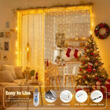 USB Powered Christmas Fairy Lights, 3/2/1m Indoor Decorative Lights, 8 Modes LED Indoor String Lights With Timer Remote Control, Suitable For Christmas, Room, Bedroom, Party, Wedding, Porch Decoration - Warm white light - View 7