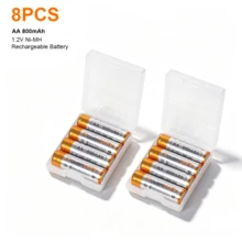 POWERKAN AA Rechargeable Batteries, 1.2V Ni-, Rechargeable Up To 1000 Times + 800mAh Per Cell, Suitable For Consumer Electronics, Remote Controls, Alarm Clocks, And Power Supply For Solar-Powered Garden Lights. - View 13