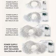 Christmas Snowflake String Lights, Plastic Art Decor Indoor Lighting ...