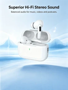 Bluetooth Earbuds, ENC Noise Cancelling, Powerful Bass Stereo, 24-Hour Battery Life, Lightweight In-Ear Design, Hands-Free Calling, Compatible With All Smartphones - View 1