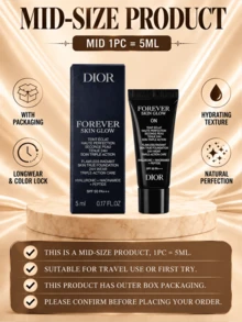 Dior Forever Skin Glow Foundation #ON, Ukuran Penuh 30ml, Sampel 5ml, Hasil Alami Sempurna, Tahan Lama, Hasil Akhir Bercahaya, Tekstur Melembapkan, Efek Riasan Halus, Memperbaiki Tekstur Kulit - BERSINAR - View 7