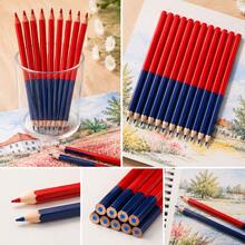 5/12/24/30/50pcs Red And Blue Colored Pencils, Round Barrel Colored Pencils, Suitable For Drawing, Coloring And Marking. - Sets - View 7