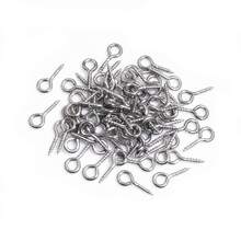 50pcs Small Tiny Mini Eye Pins Eyepins Hooks Eyelets Screw Threaded 8 Colors Clasps Hooks DIY Jewelry Making Accessories - Ram Horn Studs - View 9