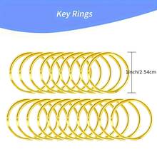 100pcs (50pcs Fish Mouth Buckle + 50pcs Double Layer Ring) Alloy Gold & Silver Rotating Keychain Set, Handmade Keychain Making Kit, Suitable For Item Hanging, Jewelry Making, DIY Handicrafts Accessories, Backpack, Lanyard And Pet Collar - Fish-mouth Buckle & Double-layer Ring - View 4