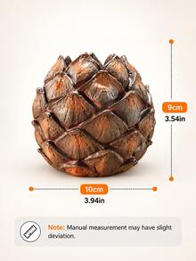 Vas Bunga Bentuk Kerucut Pinus, Vas Dekoratif untuk Rumah, Dekorasi Meja Gaya Rumah Pertanian Pedesaan, Vas Bertekstur Unik untuk Rak Ruang Tamu, Perapian, dan Dekorasi Aksen Kamar Tidur - Vas kerucut pinus Natal - View 12
