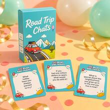 Road Trip Card Game, Designed For Road Trips, Family Gatherings, Camping Picnics, Friends Parties, Multi-Player Board Game, Family Icebreaker Game, Perfect Gift For Halloween, Christmas, Thanksgiving - Multicolor - View 1