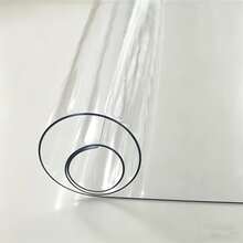 0.25mm Clear Desk Protector Pad - Rectangular Vinyl (PVC) Desk Mat, Suitable For Office, Vanity, Nightstand, Computer Desk And Writing Desk Surfaces - White - View 3