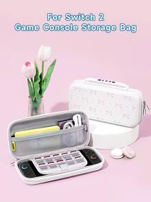 Lezhan,Small Heart Pink Bow Pattern Console Protective Case, Compatible With Switch 2 (2025), For Switch NS/Switch OLED, Suitable For Switch 2 Accessories, Carrying Case, Dock Shell, Romantic Gift For Switch Players - View 8