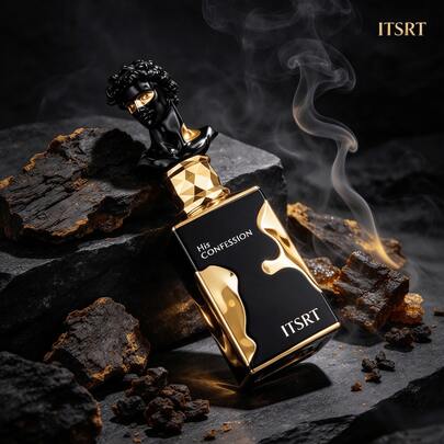 ITSRT La&Tafa His Confession 100ml Men EDP, Warm Spicy Incense Vanilla Woody Resinous Scent, Long‑Lasting Perfume For Daily Business Evening Dating Holiday Gift