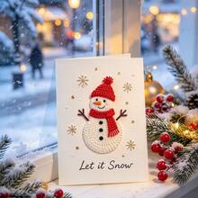 Customized Personalized Christmas Cards: Holiday Christmas Tree, Minimalist Christmas Cards, Holiday Cards - Greeting Cards - View 4