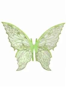 1pc Gold Foil Butterfly Fairy Wings, Suitable For Cosplay, Festival Parties, Ball Performances, An Ideal Halloween Gift - Multicolor - View 5