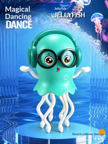 1PC Kids Electric Magic Dancing Jellyfish Octopus Automatic Sensor Obstacle Avoidance Octopus Light Toy Automatic Dodge Jellyfish Self-Equipped With 3 AAA Batteries (Batteries Not Included, Back-Walking, Remove Back Cover First) - Color - View 10