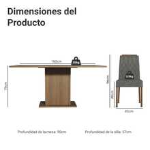 MADESA Dining Table & Chair Sets - Grey - View 3
