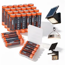 POWERKAN AA Rechargeable Battery, 1.2V NiMH Battery, High Capacity 2700mAh, Low Self-Discharge, Rechargeable Up To 1000 Times, Suitable For Electronic Devices, Remote Controls, Alarms, Solar Lights. - View 2
