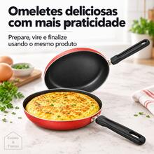 Omeleteira 18 cm diâmetro multiuso Antiaderente - Visão 3