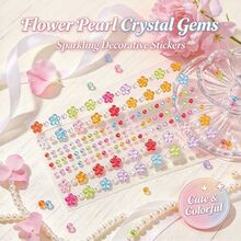 1pc Rhinestone Sticker, Gemstone Sticker, Self-Adhesive Jewelry Sticker, Shiny Craft Rhinestone Sticker, Eye Makeup Decoration, Eyes, Nails, Acrylic Rhinestone Sticker Multiple Styles - Multicolor - View 5