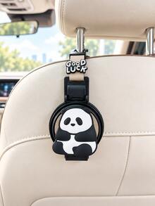 Car Headrest Hook Cup Holder 2-In-1 Seat Back Storage Hook, Multi-Function Car Interior Seat Hook With Storage Hook, Cup Holder, Cute Animal Design, Universal Car Interior Accessory, Suitable For Travel And Commuting - A - View 12