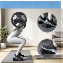 2-Piece Set - Essential For Couples, Home & Fitness Enthusiasts - Equipped With Inclined Leg Stretching Board, Suitable For Calf Raises, Corrects Squat Posture, Supports Yoga Balance Poses, And Used For Post-Workout Muscle Recovery Stretching - Multicolor - View 2