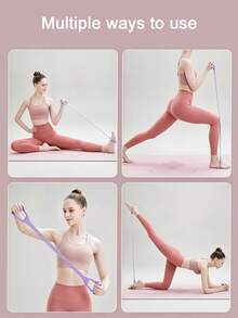 8-Shaped Resistance Band, Elastic Rope For Arm, Back, And Shoulder Exercise, Gym - Multicolor - View 7