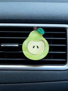 Cartoon Fruit Car Air Vent Fragrance Clip, Resin Aromatherapy Diffuser Apple Strawberry Pear Peach, Creative Car Interior Decoration Accessory, Fun Gift For Women And Girls - A - View 11
