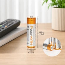 POWERKAN AA Rechargeable Batteries, 1.2V Ni-, Rechargeable Up To 1000 Times + 800mAh Per Cell, Suitable For Consumer Electronics, Remote Controls, Alarm Clocks, And Power Supply For Solar-Powered Garden Lights. - View 8