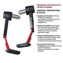 Universal CNC Aluminum Alloy Motorcycle Handlebar Handguards, Anti-Fall Brake Lever Guards & Handlebar End Protectors, Suitable For RC 125 200 250 390 790 1290 Accessories - A - View 2