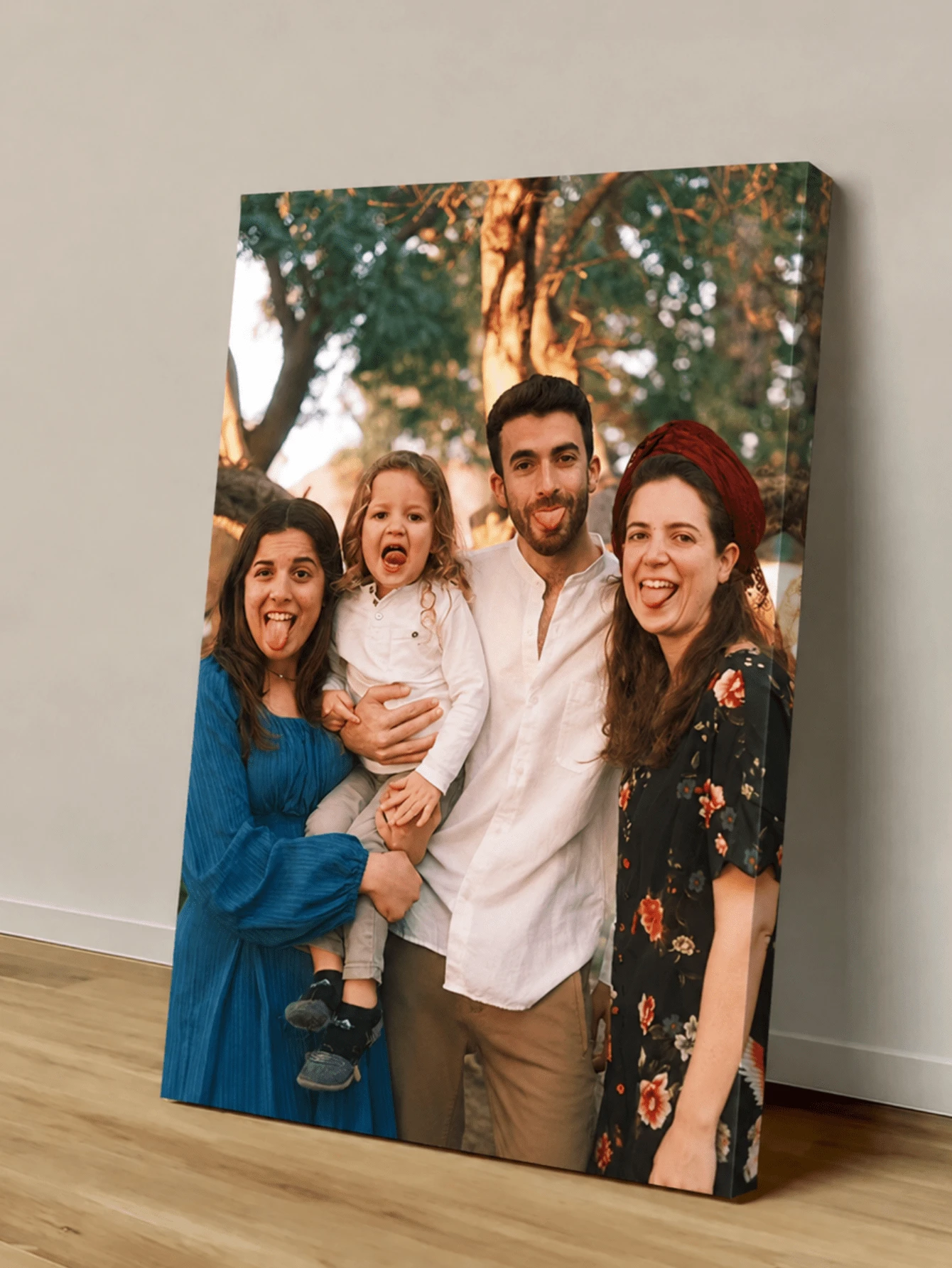 Customized Photo/Text/Art Canvas Frame With Hanging Hook, Suitable For Home Decor, Birthday, Family Portrait Gifts - Multicolor 15 - View 1