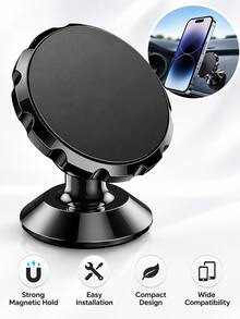 Multi-Functional Magnetic Adhesive Mount, High Magnetic Force Prevents Dropping, 360° Rotatable For Adjustable Viewing Angle, Made Of Precision Aluminum Alloy, Suitable For Phones And Tablets, No Drilling Or Tools Required, Comes With Magnetic Adhesive Pads - 362K - View 10
