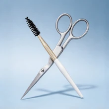 Tweezerman Eyebrow Trimming Scissors And Brush Stainless Steel - Silver - View 5