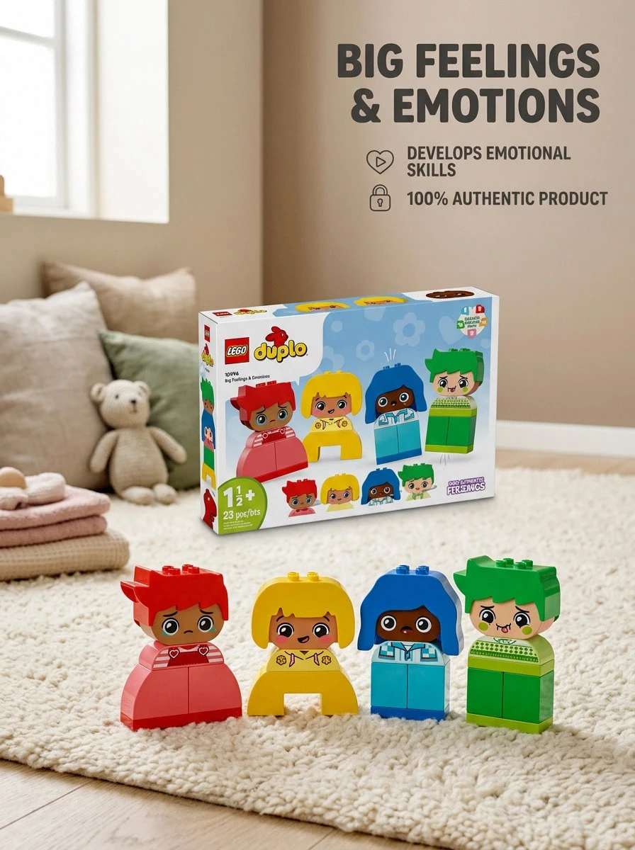LEGO Big Feelings Building Blocks Set Unisex For Kids 10415 Multi-Colour Playroom STEM Learning Christmas Gift Educational Toddler Toy Creative Play - Multicolor - View 1