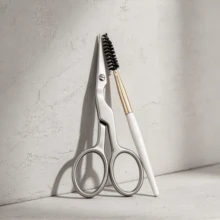 Tweezerman Eyebrow Trimming Scissors And Brush Stainless Steel - Silver - View 6