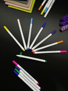 Air-Erasable Marker, 8 Colors Available, Auto-Fading, No Residue On Fabric, Suitable For Clothing Pattern Making, Embroidery, Patchwork, Christmas Decorations And Other Crafting Scenarios - Air-disappearing Pen - View 6