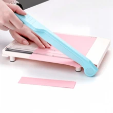 ¡2 Tamaños Disponibles! Máquina de Corte de Papel de 9 Pulgadas/6 Pulgadas, Adecuada para Manualidades de Papel y Fotos - Blanco - Ver 1