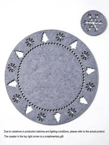 Nordic Style Felt Placemats And Coasters (Coasters Are Gifts) - Holiday Style Non-Woven Felt Placemats, Suitable For Tableware. - View 11