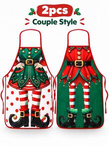 Bikini Funny Apron Sleeveless Coverall Household Dustproof New Home Kitchen Anti-Stain Christmas Creative Apron Set Waterproof Stain-Resistant Apron For Home Kitchen Christmas Party Costume - Multicolor - View 21